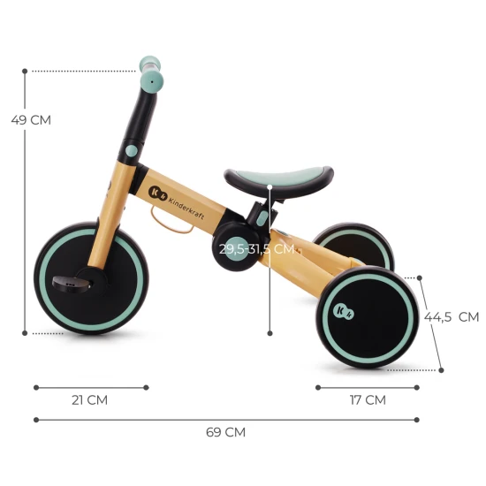 Tricikli 4Trike Sunflower Blue Tricikli 4Trike Sunflower Blue Kinderkraft KR4TRI22BLU0000