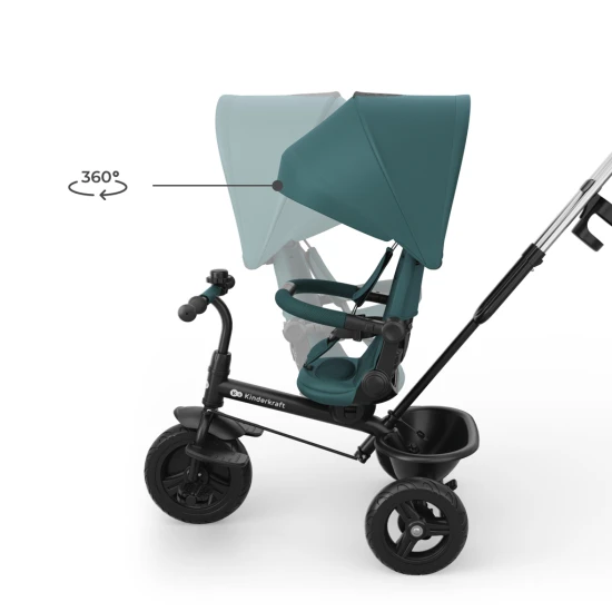 Tricikli Aston 2 Plus Green, 9m+ Tricikli Aston 2 Plus Green, 9m+ Kinderkraft KRASTO02GREPL00