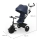 Tricikli Aston 2 Plus Navy, 9m+ Tricikli Aston 2 Plus Navy, 9m+ Kinderkraft KRASTO02NAVPL00