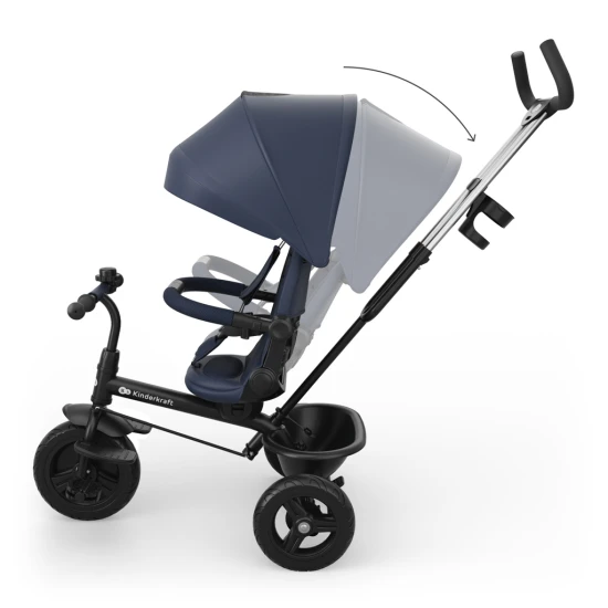 Tricikli Aston 2 Plus Navy, 9m+ Tricikli Aston 2 Plus Navy, 9m+ Kinderkraft KRASTO02NAVPL00