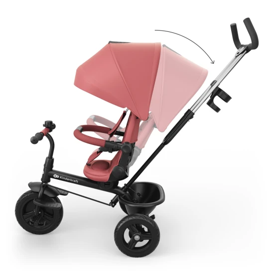 Tricikli Aston 2 Plus Pink, 9m+ Kinderkraft KRASTO02PNKPL00