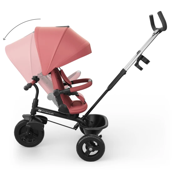 Tricikli Aston 2 Plus Pink, 9m+ Kinderkraft KRASTO02PNKPL00