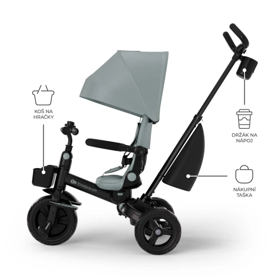 Tricikli Aveo 2 Plus Green Kinderkraft KRAVEO02GRE0000