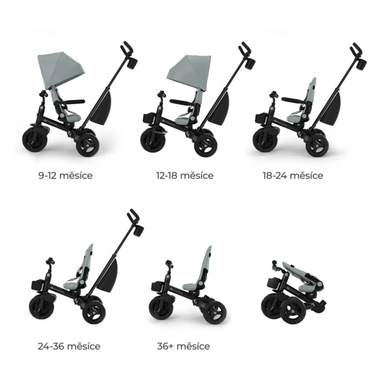Tricikli Aveo 2 Plus Green Kinderkraft KRAVEO02GRE0000