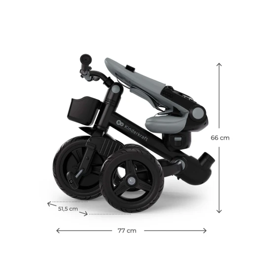 Tricikli Aveo 2 Plus Grey Tricikli Aveo 2 Plus Grey Kinderkraft KRAVEO02GRY0000