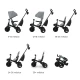 Tricikli Aveo 2 Plus Grey Tricikli Aveo 2 Plus Grey Kinderkraft KRAVEO02GRY0000