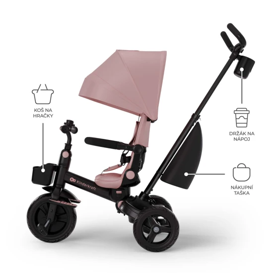 Tricikli Aveo 2 Plus Pink Kinderkraft KRAVEO02PNK0000