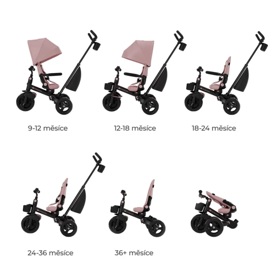 Tricikli Aveo 2 Plus Pink Kinderkraft KRAVEO02PNK0000