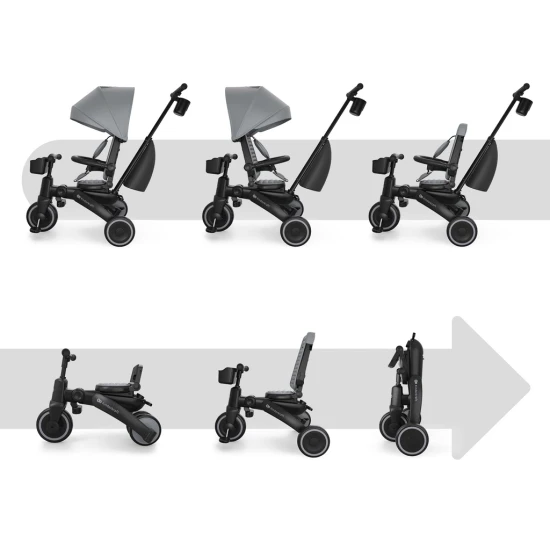 Tricikli Jazz 3 Grey, 9m+ Tricikli Jazz 3 Grey, 9m+ Kinderkraft KRJAZZ03GRY0000