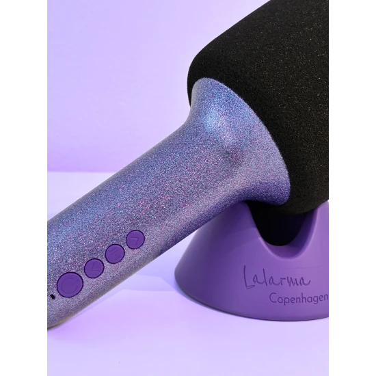 Lila mikrofon Csillámos Lila - Bluetooth mikrofon csillámmal, hangeffektekkel és szórakozással gyerekeknek.