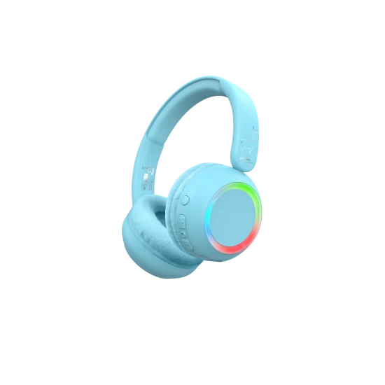 Lalarma vezeték nélküli fejhallgató RGB világítással - kényelem, stílus és biztonságos hangzás gyerekeknek és tinédzsereknek
