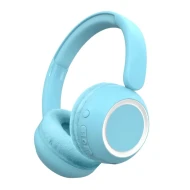 Vezeték nélküli fejhallgató kék háttérvilágítással