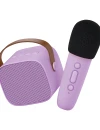 Bluetooth Karaoke szett mikrofon és hangszóró Lila