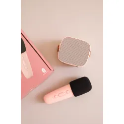 Bluetooth Karaoke készlet mikrofon és hangszóró Pink