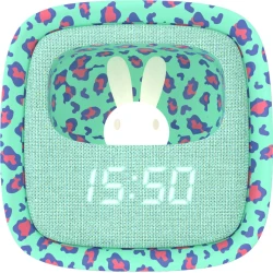 Ébresztőóra és éjszakai fény Leopard Blue