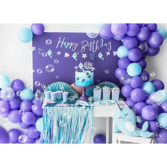 Narvál léggömb – Színes léggömb tengeri lény formájú gyerekeknek és felnőtteknek