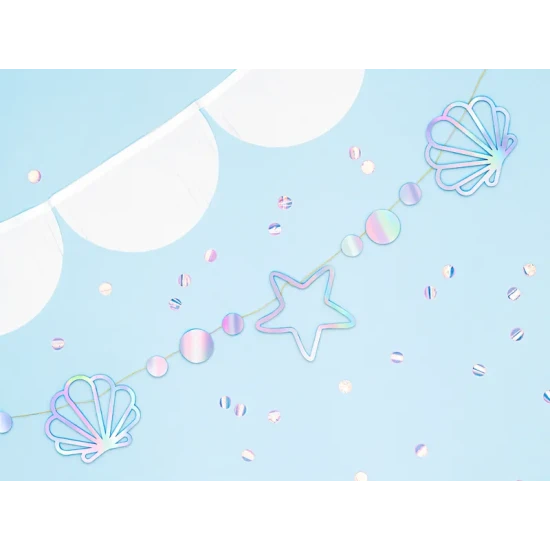 Garland Mermaid - Pearl dekoráció tematikus ünnepségekre