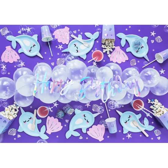 Party Deco Garland Boldog születésnapot gyöngy Happy Birthday Garland - Gyöngydísz bármilyen születésnapi partira