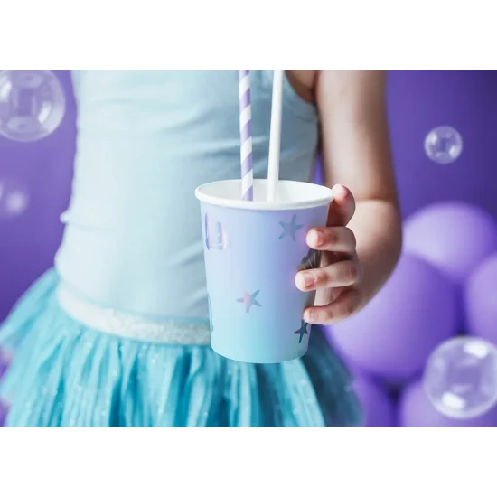 Narval Cups 6 db - Aranyos papírpoharak ünnepi alkalomra