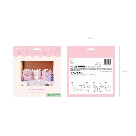 Kis uzsonnás dobozok aranyos macskákkal.