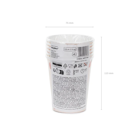 A lómotívumú papírpoharak alkalmasak egy ünnepre.