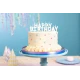 Gyertyák Happy Birthday felirattal - 13 db születésnapi gyertya a tortán