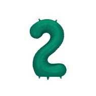 2-es számú léggömb Sötétzöld 86 cm 2-es számú léggömb Sötétzöld 86 cm