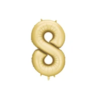 8-as számú lufi arany 86 cm 8-as számú lufi arany 86 cm