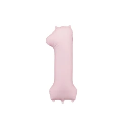 1-es számú lufi Pasztell rózsaszín 86 cm 1-es számú lufi Pasztell rózsaszín 86 cm