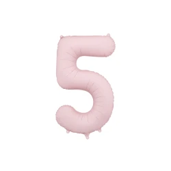 5-ös számú lufi Pasztell rózsaszín 86 cm 5-ös számú lufi Pasztell rózsaszín 86 cm