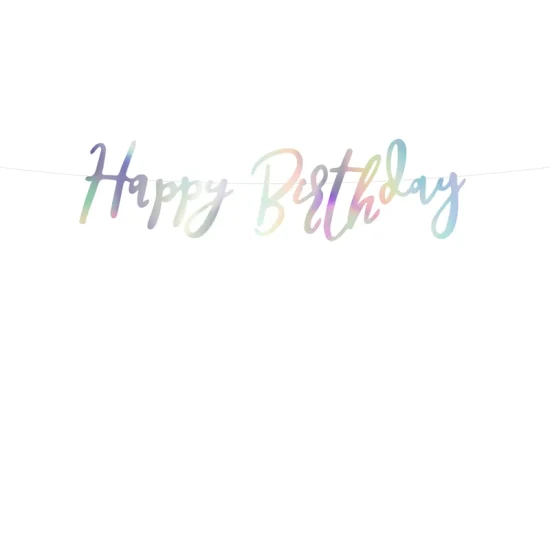 Party Deco Garland Boldog születésnapot gyöngy Happy Birthday Garland - Gyöngydísz bármilyen születésnapi partira