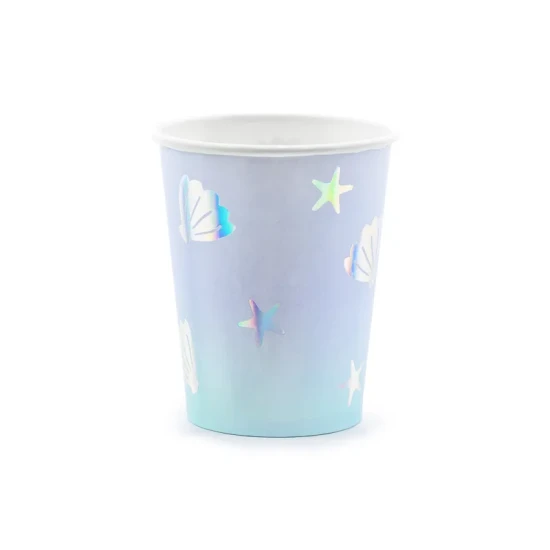 Narval Cups 6 db - Aranyos papírpoharak ünnepi alkalomra