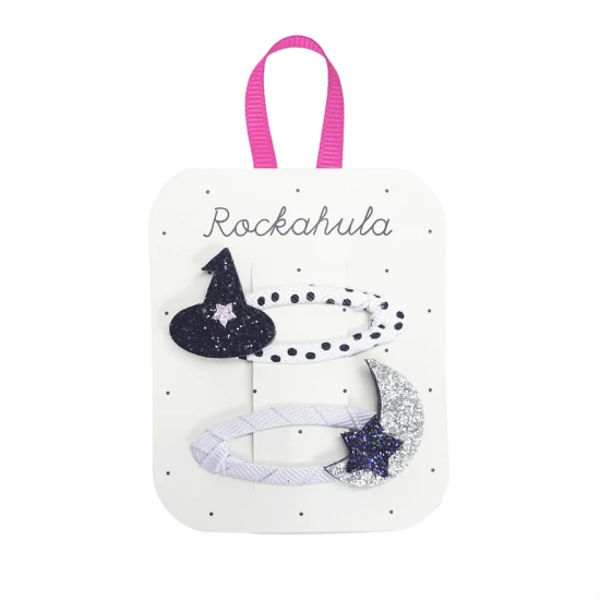 Rockahula Kids Hajcsipesz Boszorkányóra 2 db Witching Hour hajcsattok – Fedezze fel a Halloween varázsát!