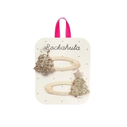 Hajcsatok Karácsonyfa Arany 2 db