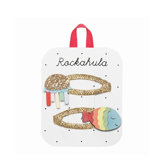 Rainbow Sea Friends Hair Clips - Csodálatos víz alatti lények csillogó hajjal!