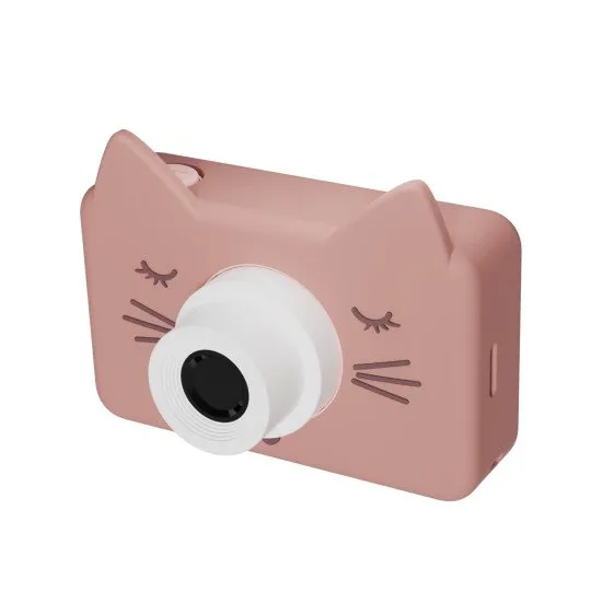 Gyermek digitális fényképezőgép minden utazáshoz macska motívummal.