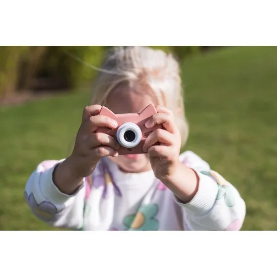 Gyermek digitális fényképezőgép minden utazáshoz macska motívummal.