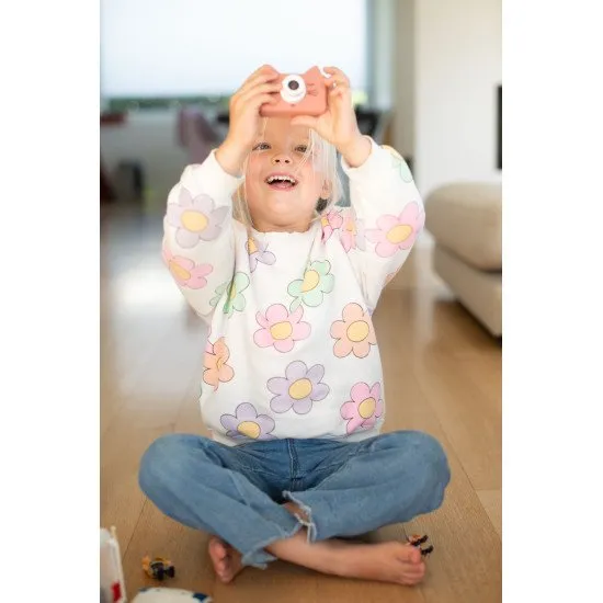 Gyermek digitális fényképezőgép minden utazáshoz macska motívummal.