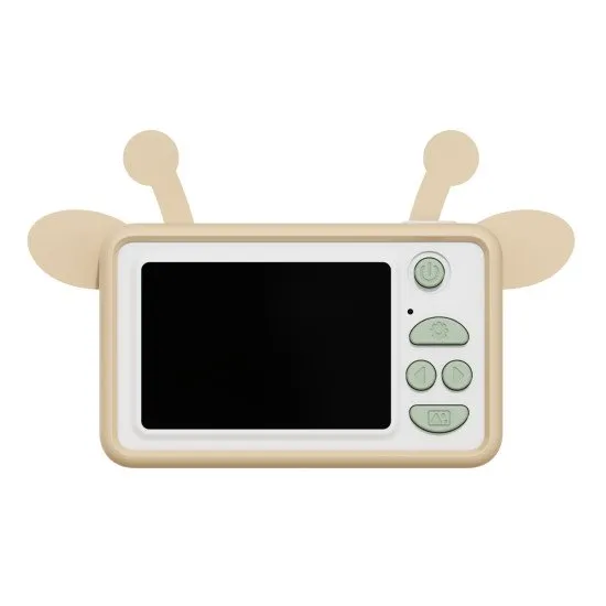 Gyermek digitális fényképezőgép minden utazáshoz zsiráf motívummal.