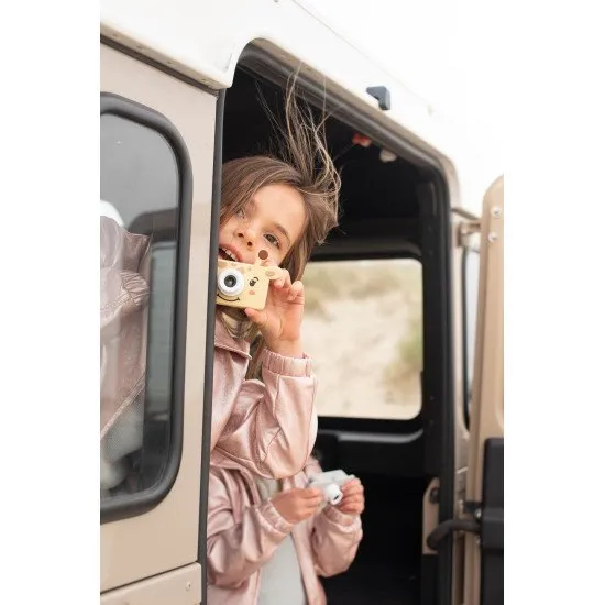 Gyermek digitális fényképezőgép minden utazáshoz zsiráf motívummal.