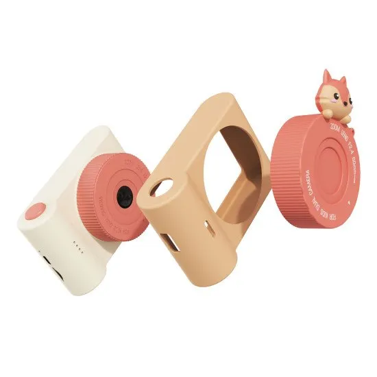 Gyerekkamera állati témájú szelfi kamerával. 