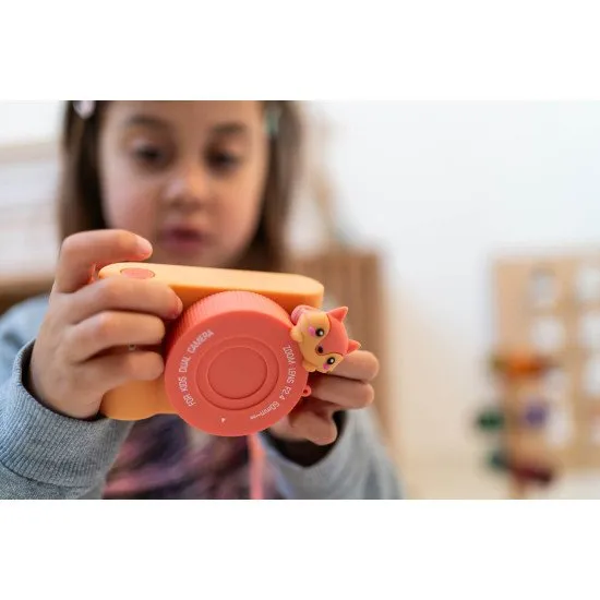 Gyerekkamera állati témájú szelfi kamerával. 