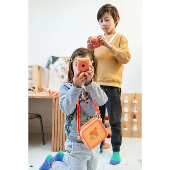 Gyerekkamera állati témájú szelfi kamerával. 