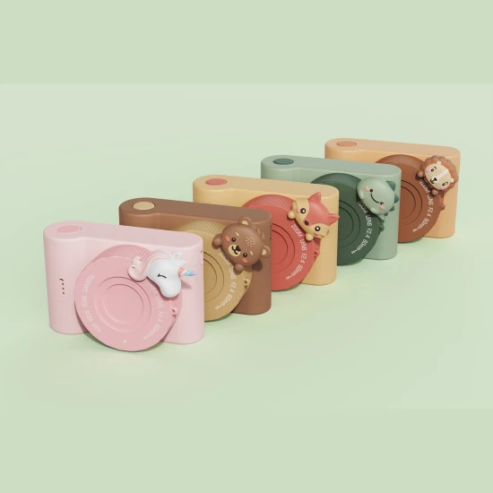 Gyerekkamera állati témájú szelfi kamerával. 