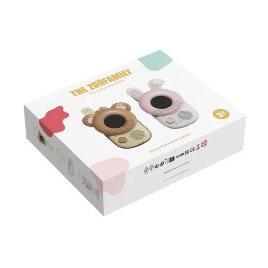 A Zoofamily gyermekrádió készlete 2 rádiót tartalmaz.