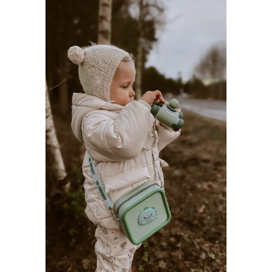 Gyermek távcső Zoo Eyes dinoszaurusz formájú zöld dizájnnal és 8x-os nagyítással