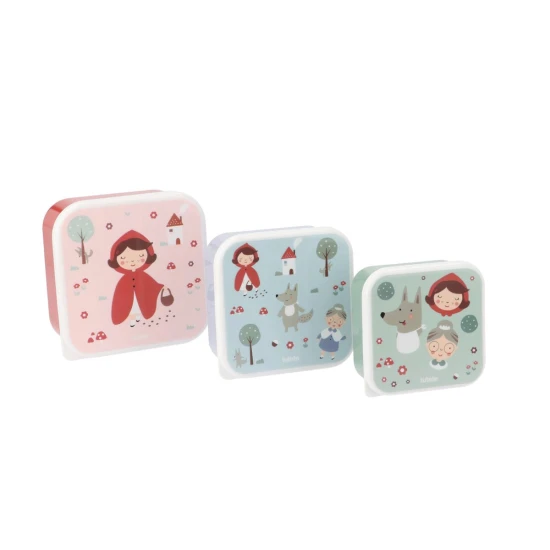 Uzsonnás doboz szett 3 db Little Red Uzsonnás doboz szett 3 db Little Red