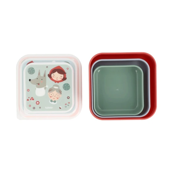 Uzsonnás doboz szett 3 db Little Red Uzsonnás doboz szett 3 db Little Red