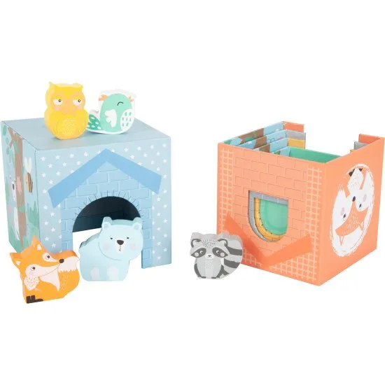 Kocka piramis állatok pasztell