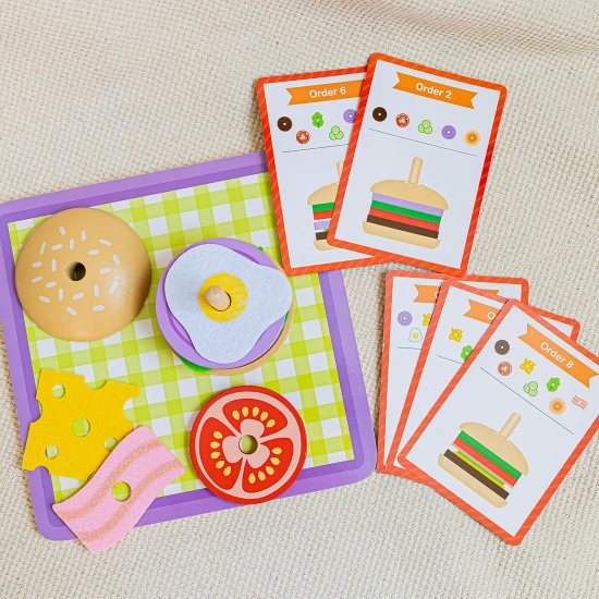 Tooky Toy Burger gyerekeknek játékhoz